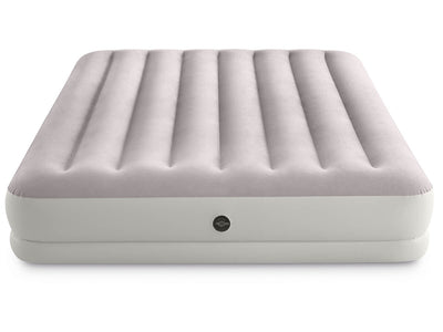 Intex prestige mid-rise luchtbed met usb pomp - tweepersoons