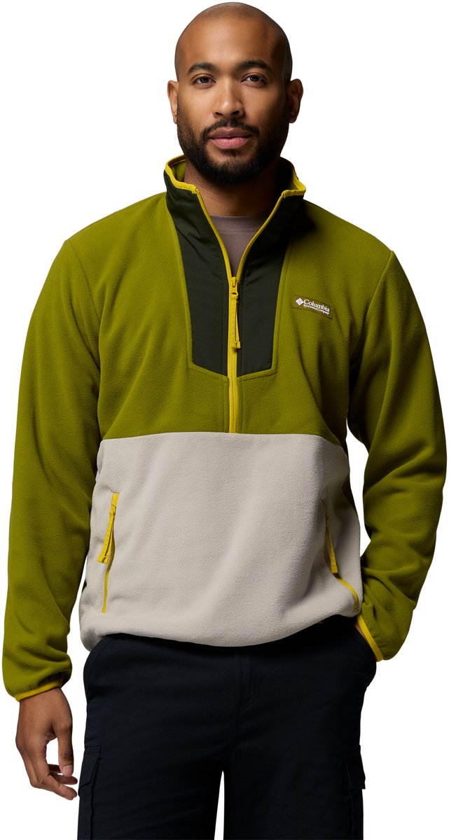 Columbia sequoia grove™ half zip fleece heren outdoortrui - mossy green, greenscape