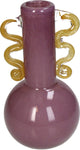 Hd collection vaas glas mauve 14x14x28.5cm