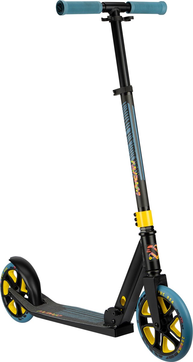 Monopattino pieghevole Nijdam 200 mm - pista da gioco - nero blu