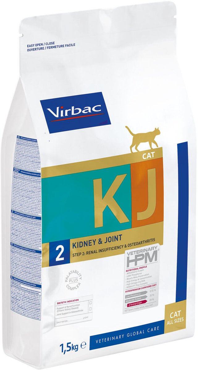 Virbac veterinario hpm dietetico gatto - articolazione renale - 1,5 kg