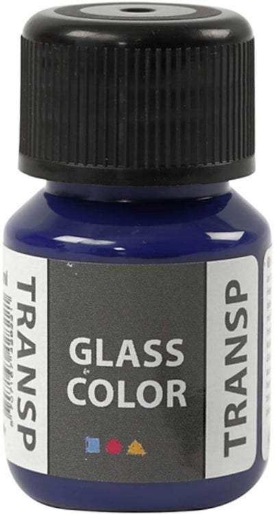 Creative Company Glass Color Transparent Paint Blue Briliant, 30ml