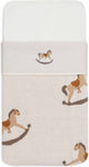 Jollein - baby laken ledikant - 120x150cm - ledikant, babybed - katoen - nostalgic ride