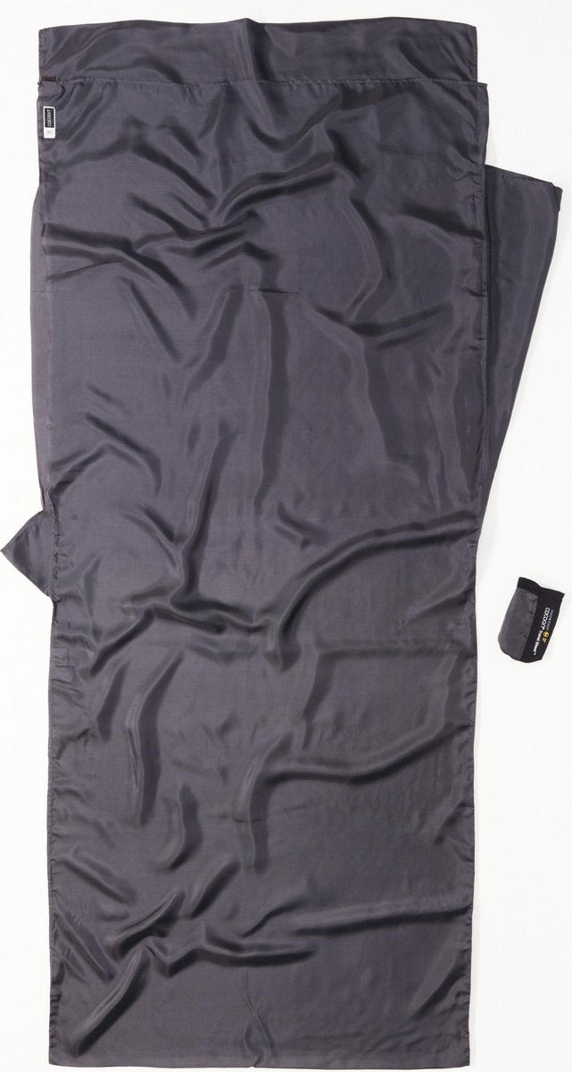 Saco de dormir con funda de viaje Cocoon Insect Shield y entrada gris seda