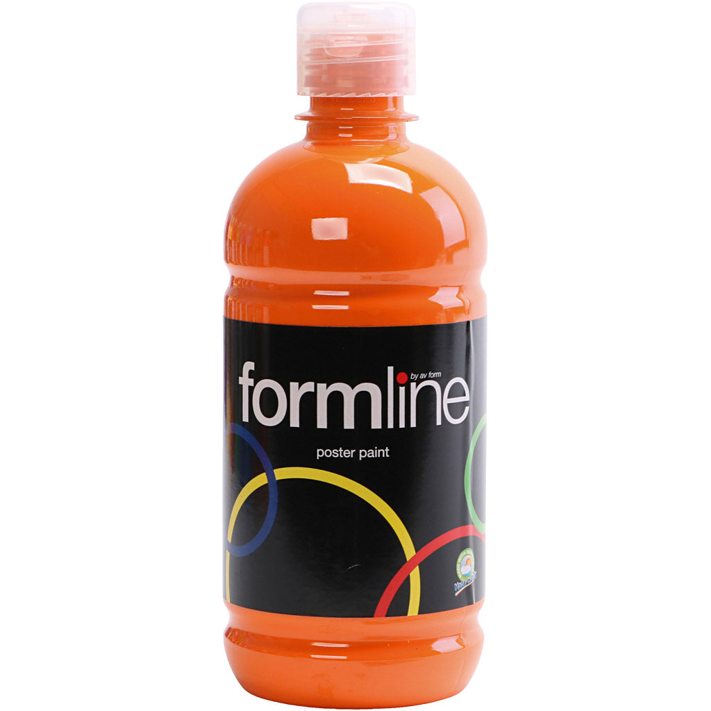 Creativ company pintura al temple mate, naranja, 500 ml 1 botella