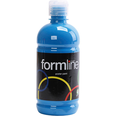 Creativ company pintura al temple mate, azul primario, 500 ml 1 botella