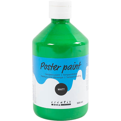 Creativ company pintura al temple mate, verde, 500 ml 1 botella