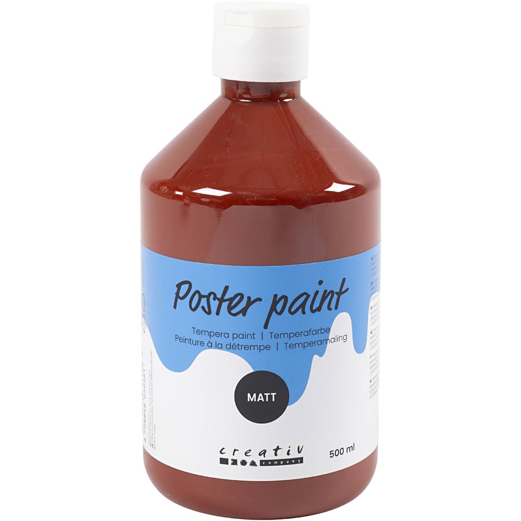 Tempera dell'azienda Creativ opaca, marrone, 500 ml 1 bottiglia