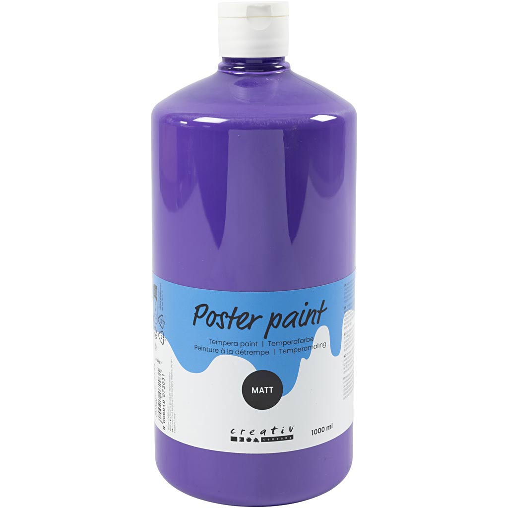 Tempera dell'azienda Creativ opaca, viola, 1000 ml 1 bottiglia
