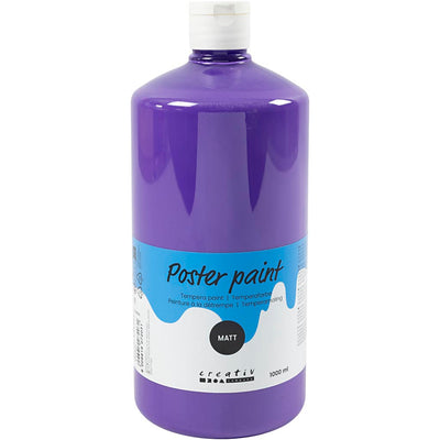 Creativ company pintura al temple mate, violeta, 1000 ml 1 botella