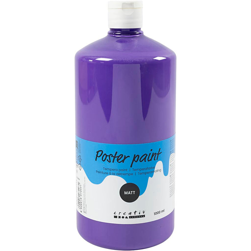 Tempera dell'azienda Creativ opaca, viola, 1000 ml 1 bottiglia