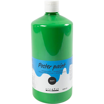 Creativ company pintura al temple mate, verde, 1000 ml 1 botella