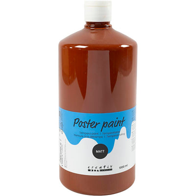 Creativ company pintura al temple mate, marrón, 1000 ml 1 botella