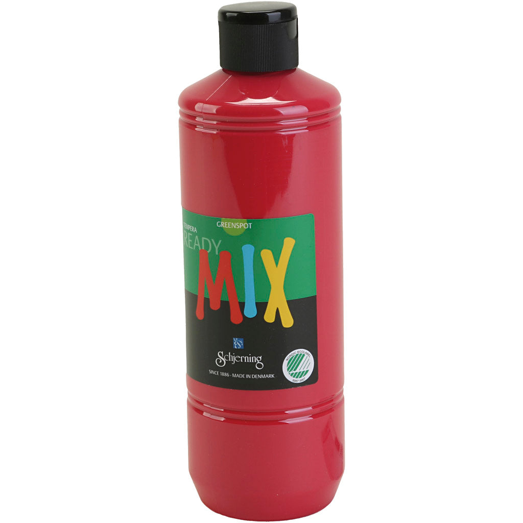Colore per poster Schjerning Greenspot, opaco, rosso primario, 500 ml 1 bottiglia