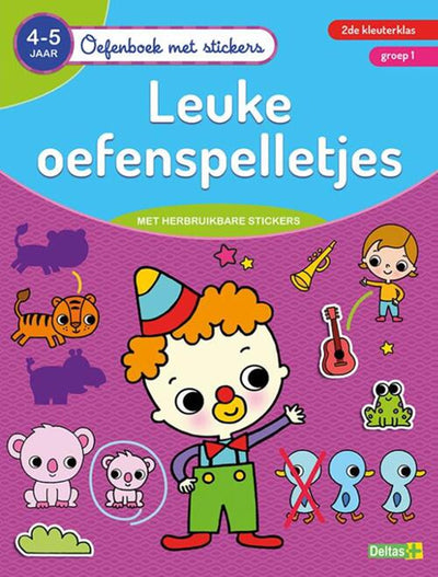 Delta Delta Exercing Book con adesivi bei giochi di allenamento (4-5 anni)