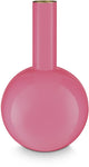 Pip studio - bloemenvaas - woonaccessoires - donker roze vaas - metaal - 19x33cm
