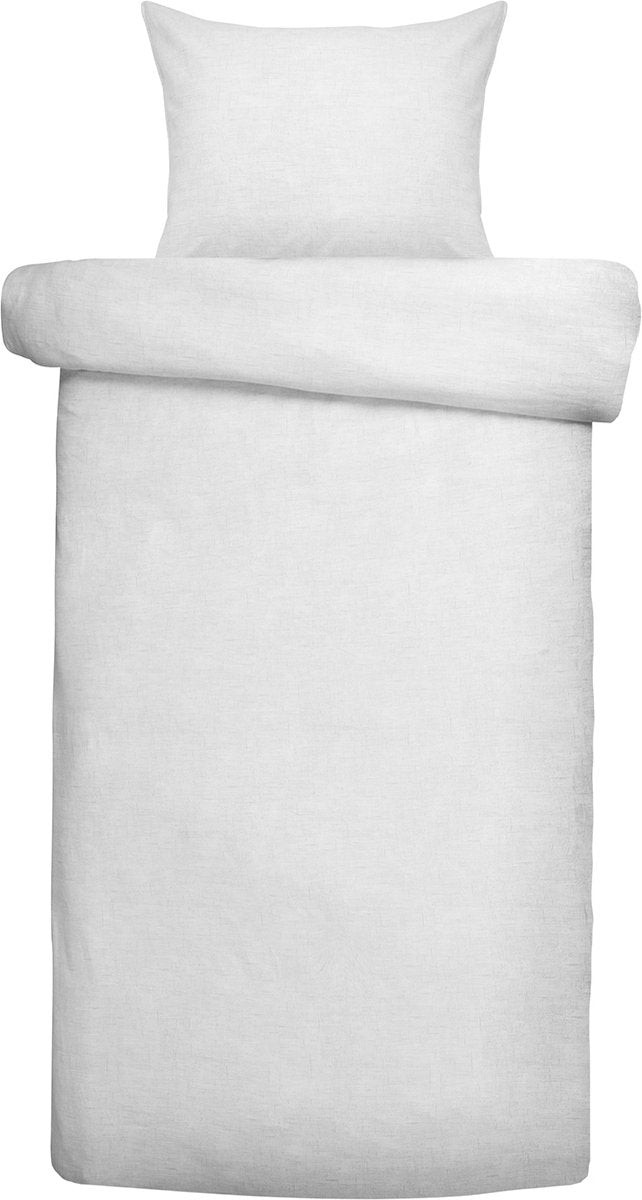 Damai - copripiumino - ebba - cotone biologico - 140x200 220 cm - bianco + 1 federa 60x70