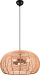 Trio inga - hanglamp - natuurlijk - rotan - excl. 3x e27 4w