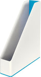 Cassetta portariviste Leitz Wow - blu bianco