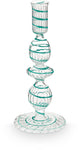 Pip studio - candelabro - accesorios para el hogar - candelabro azul claro - remolino de vidrio - 20cm