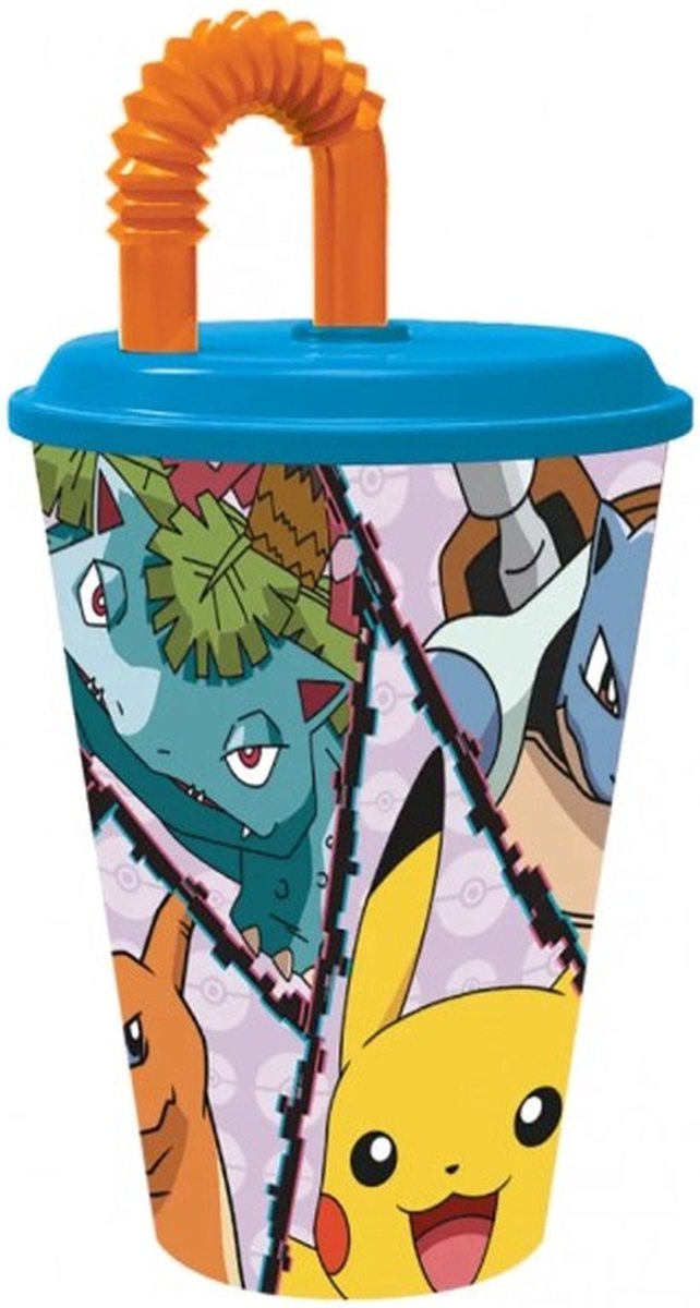 Javoli pokémon battle straw cup, plastic 430 ml