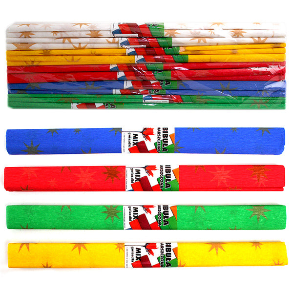 Estrellas de papel crep, conjunto de 10
