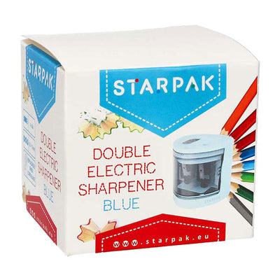 Sacapuntas eléctrico doble, blanco