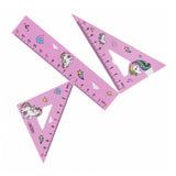 Geometrische set eenhoorn 15cm, 5st. - afbeelding 1