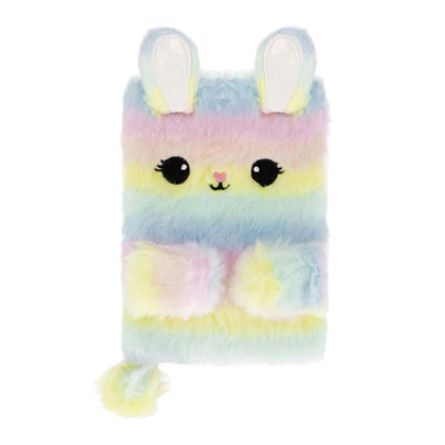 Cuaderno de peluche conejo pastel