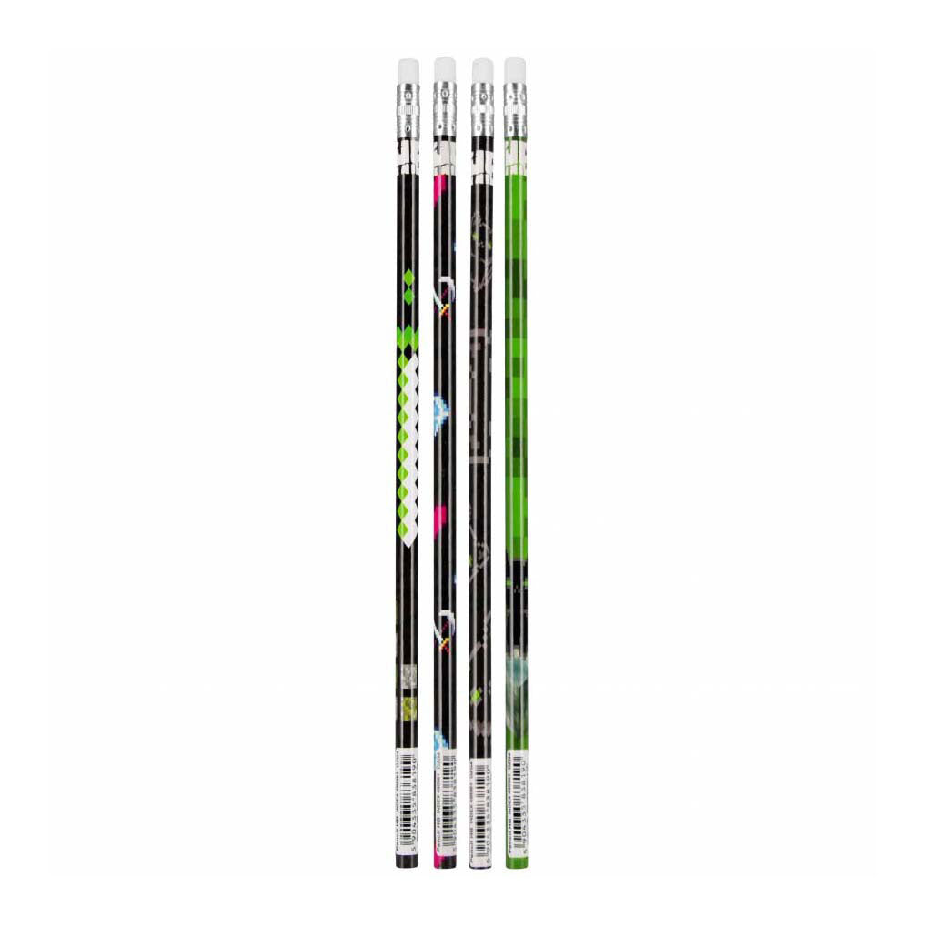 Pencil HB con gomma, 4st.