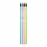 Hb driehoekige potlood met gum pastel, 4st. - afbeelding 1