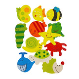 Houten magneet dieren 40mm, 12st. - afbeelding 3