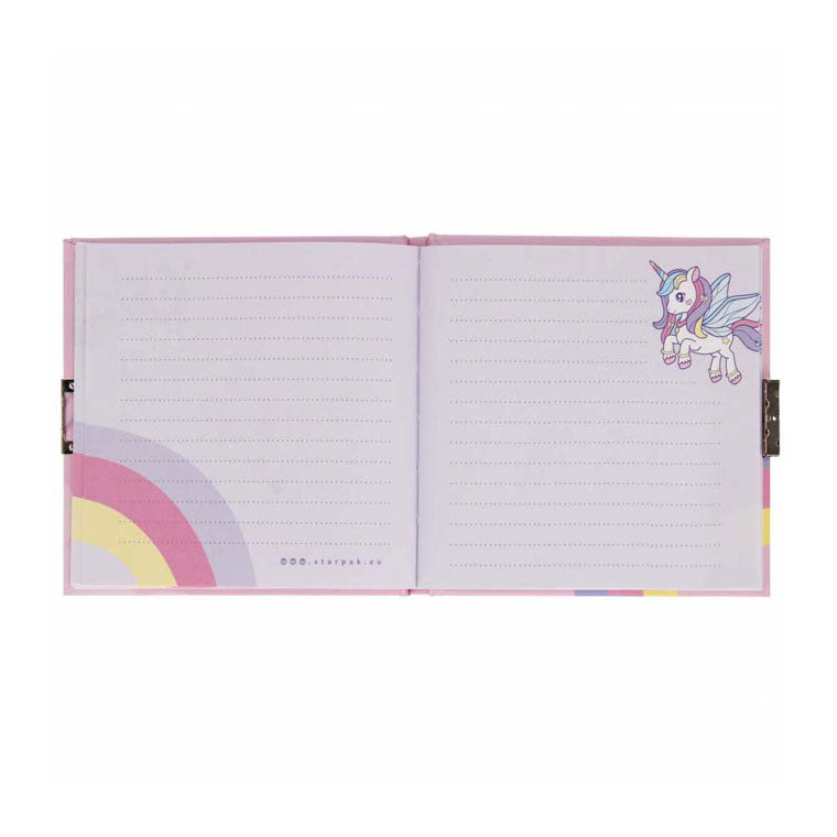 Diario unicornio 13,5x13,5cm