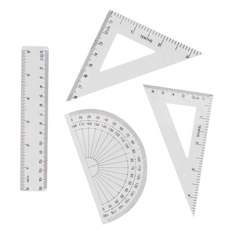 Set geometria 15 cm, 4 pezzi.