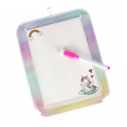 Tablero de dibujo borrable con rotulador unicornio. - afbeelding 2