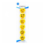 Magnet Mix Emoticons 30mm, 6st. - afbeelding 1