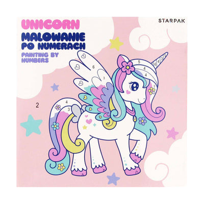 Dipinger su canzoni Unicorn 20x20cm, 6 colori
