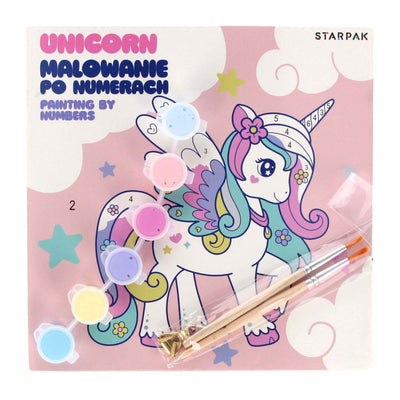 Dipinger su canzoni Unicorn 20x20cm, 6 colori