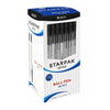 Balpen met dop zwart, 50st.