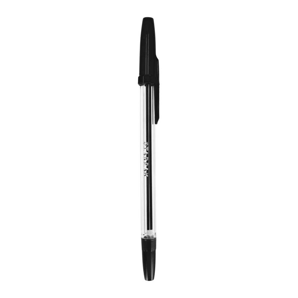 Penna a sfera con cappuccio nero, 50 pz.