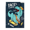 Cartella con dinosauro skate A4 elastico