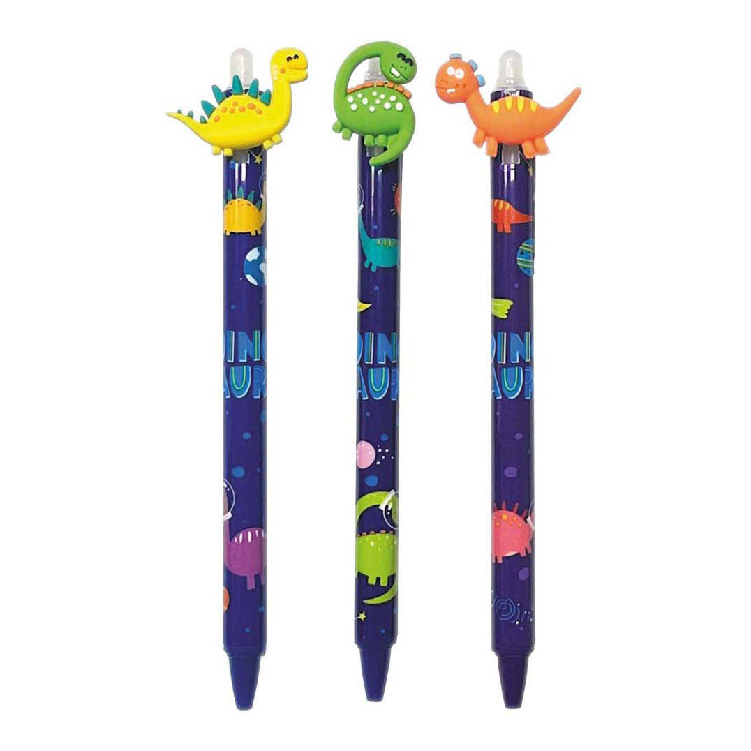 Dinosauro con penna gel cancellabile
