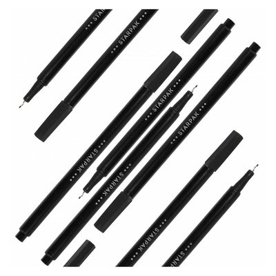Fineliner redondo 0,4 negro, 20 uds.