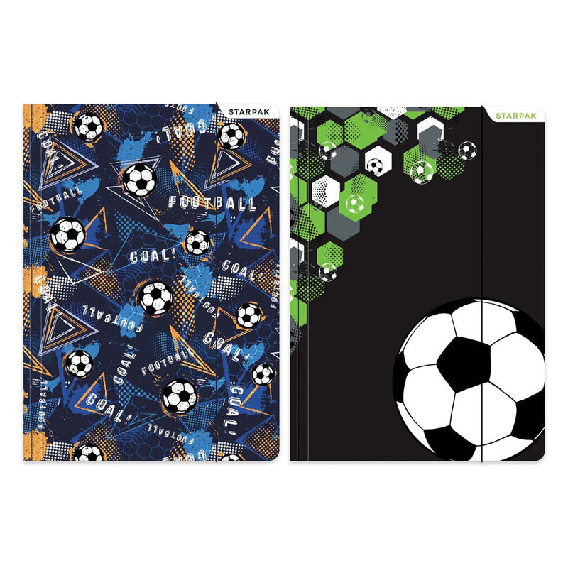 Cartella con stampa calcio A4 elastica
