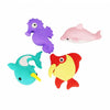 Gomma puzzle 3D pesce, 4 pz.