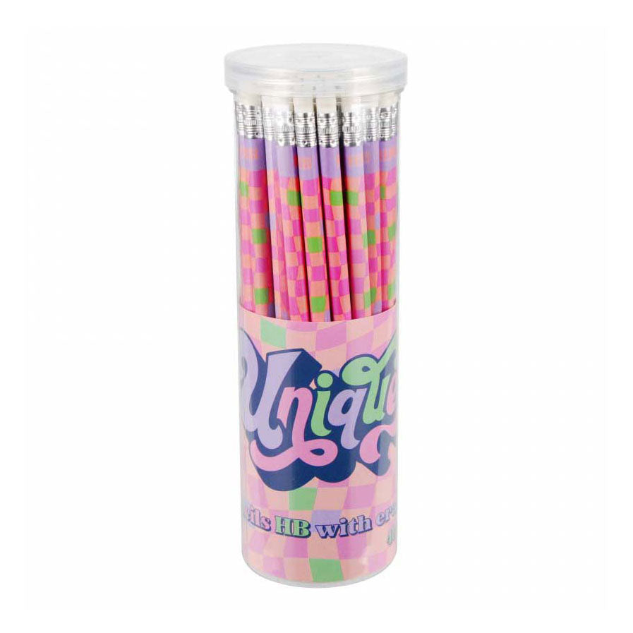 Lápices con goma de borrar únicos, 48 piezas.