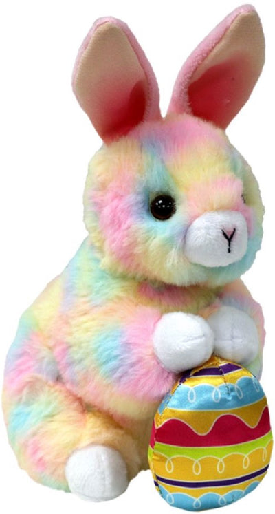 Ty plush beanie boo Easter bunny sprout rabbit multicolor 15cm cuddly toy.