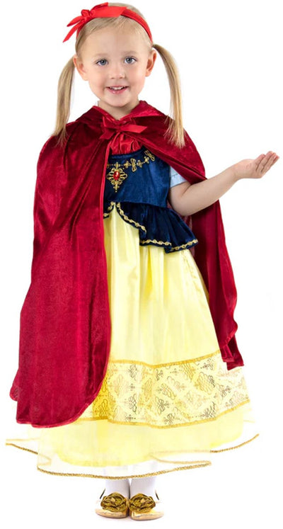 Piccole avventure - mantella rossa con cappuccio - taglia s m (1-5 anni)