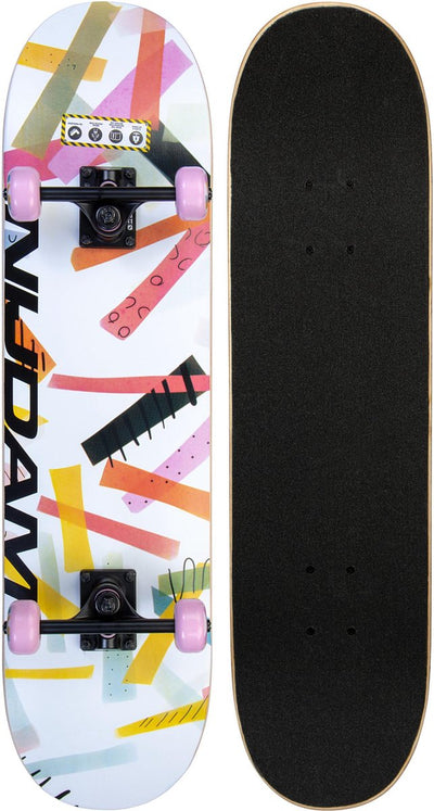Nijdam classic skateboard - high time - pink white