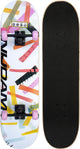 Skateboard classico Nijdam - High Time - rosa bianco